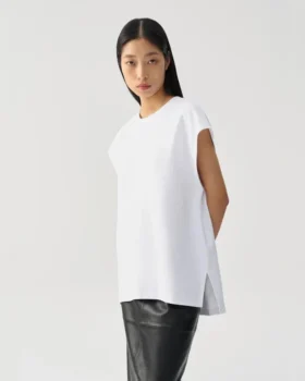 Camiseta sin mangas de corte recto